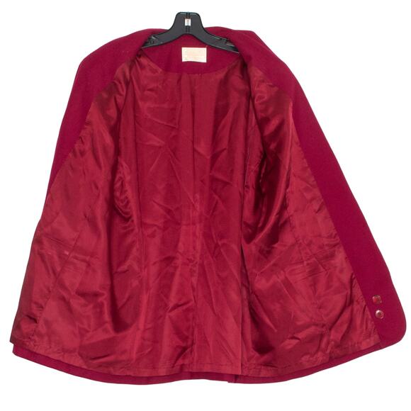 Vintage Pendleton Jacket Blazer Wool Minimalist Classic 90s Professional Red 16 - Picture 2 of 8